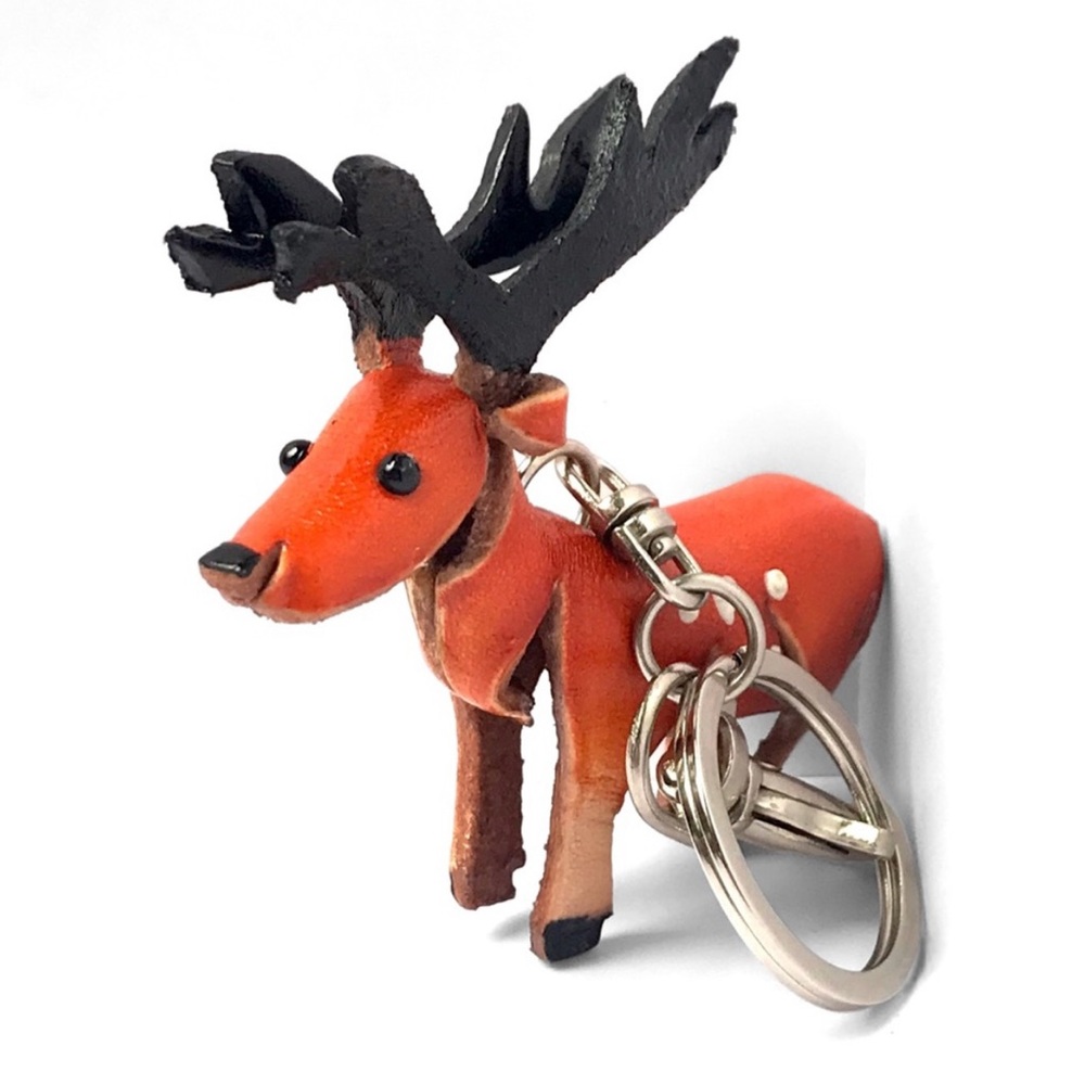 GENUINE LEATHER HANDMADE
HANDCRAFTED MINI REINDEER KEYCHAIN